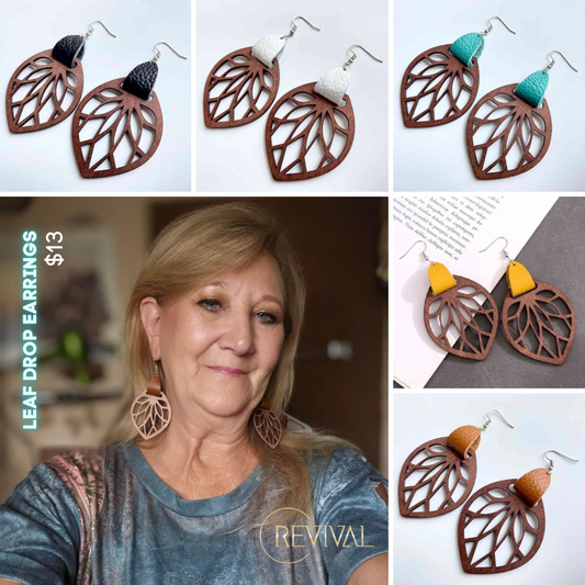 Leaf Drop Earrings