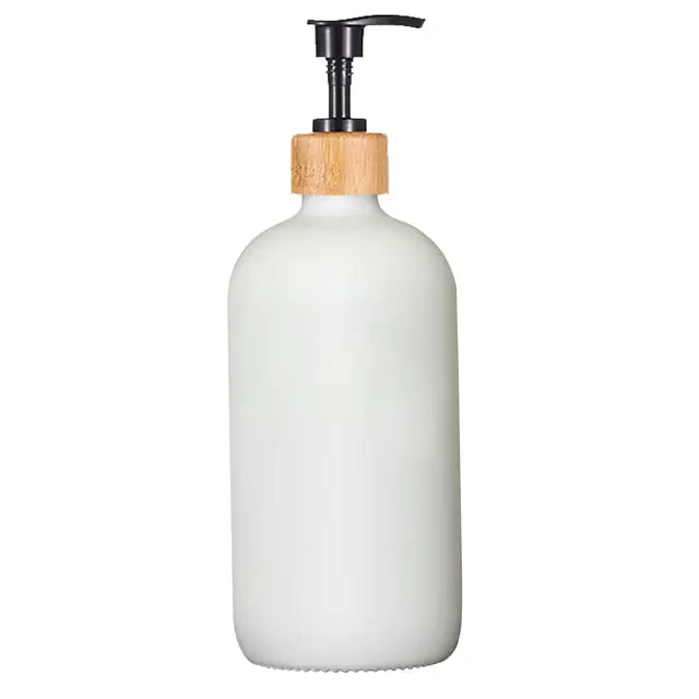 Dish Soap Bottle with Bamboo Pump